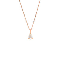 "Brilliant" Pear Shape Diamond Necklace